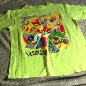 Youth Pokemon bright yellow t-shirt size S (6-7)